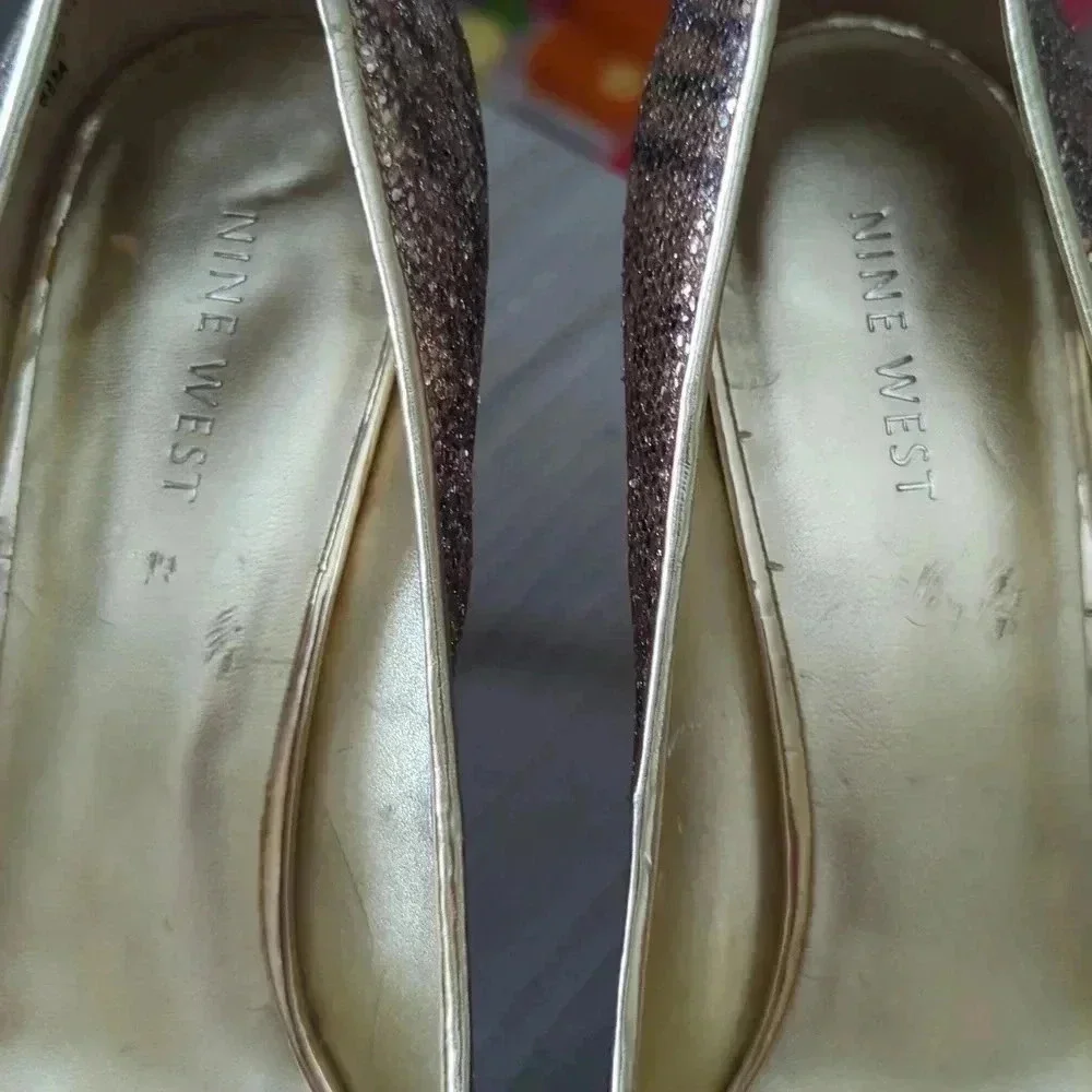Nine West NWMENDOZA women's pumps leopard glitter